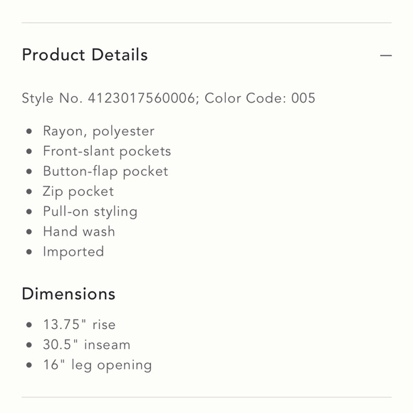 Anthropology NWT silky cargo pant size L - Picture 7 of 16